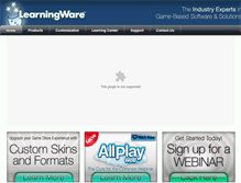 Tablet Screenshot of dev.learningware.com